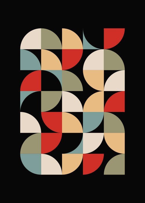 Αφίσα Poster Πολύχρωμα κυκλικά σχήματα