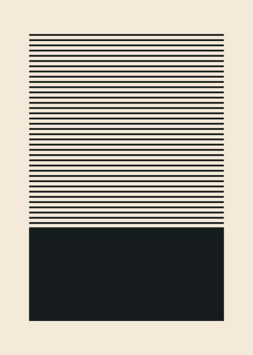  Αφίσα Poster Ορίζοντιες μαύρες γραμμές