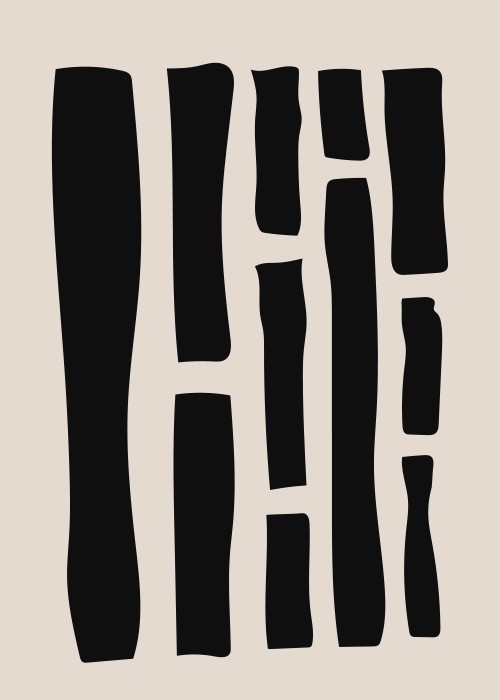  Αφίσα Poster Abstract black lines