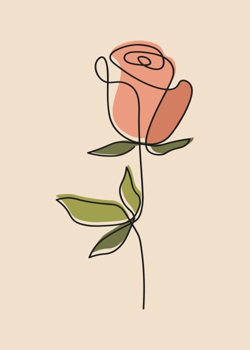  Αφίσα Poster Ροζ τριαντάφυλλο