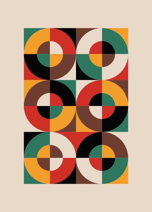  Αφίσα Poster Πολύχρωμοι κύκλοι