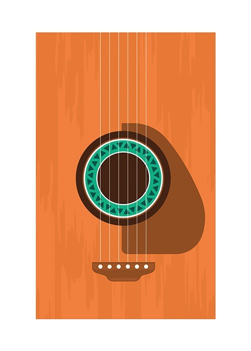 Αφίσα Poster Guitar Minimal