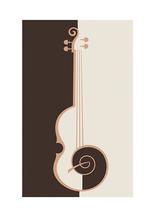 Αφίσα Poster Abstract Violin
