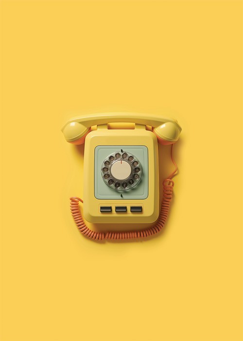 Αφίσα - Poster Yellow Phone Αφίσα - Poster Yellow Phone