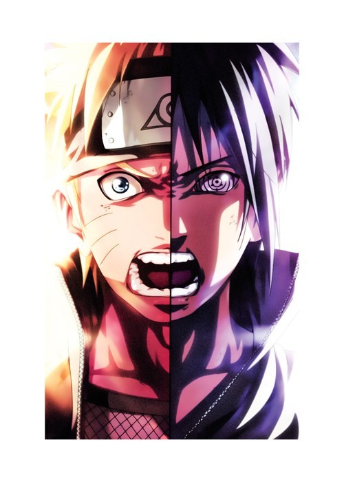 Αφίσα Poster Naruto and Sasuke