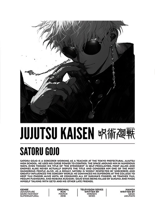 Αφίσα Poster Satoru Gojo