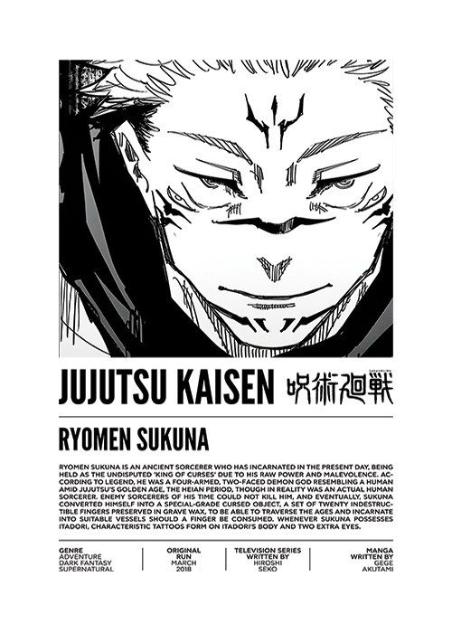 Αφίσα Poster Ryomen Sukuna