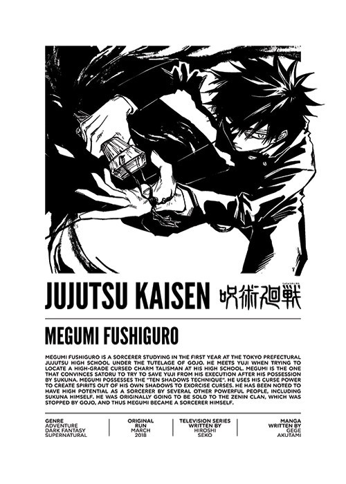 Αφίσα Poster Megumi Fushiguro