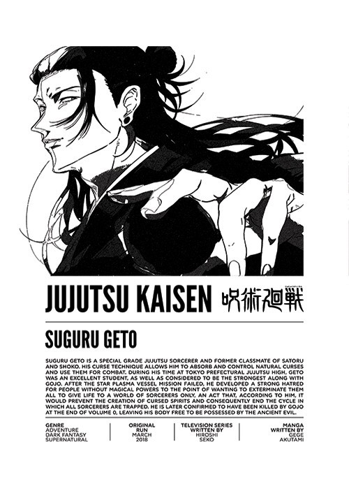 Αφίσα Poster Suguru Geto