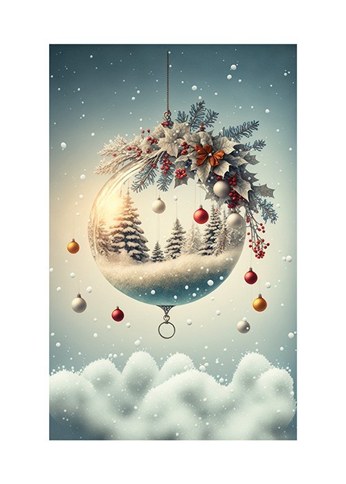 Αφίσα Poster Hanging Christmas Ball