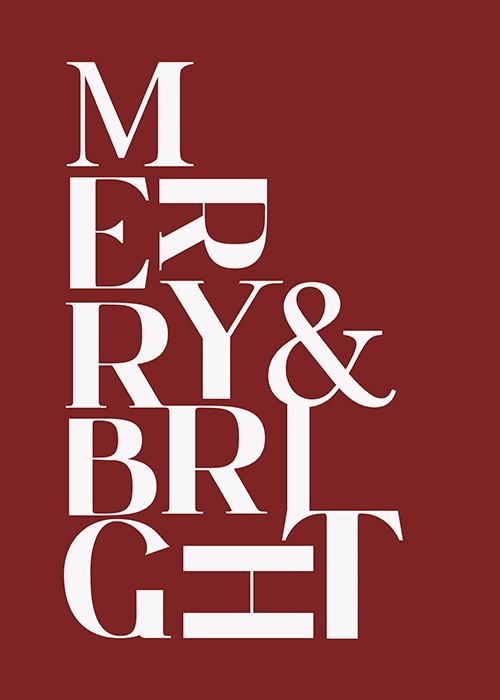 Αφίσα Poster Merry & Bright