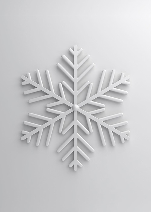 Αφίσα Poster 3D Xmas Snowflake