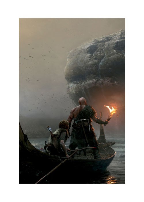 Αφίσα Poster Kratos and Atreus Vs Monster