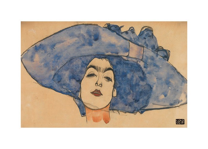 Αφίσα Poster Eva Freund In Blue Hat