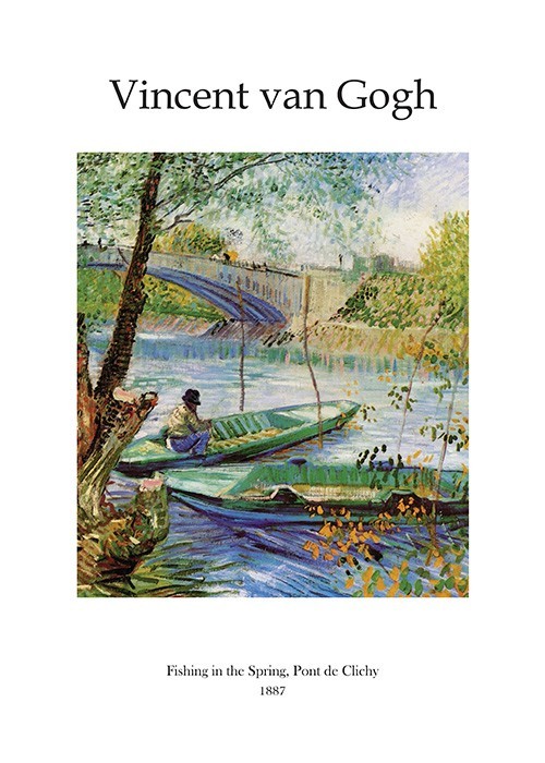 Αφίσα Poster Fishing in the Spring, Pont de Clichy, 1887
