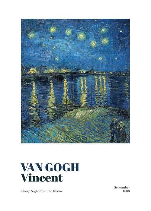 Αφίσα Poster Starry Night Over the Rhône