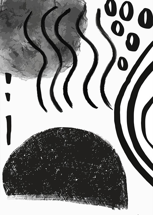 Πίνακας Etalbond Black n White - Black Abstract Πίνακας Etalbond Black n White - Black Abstract