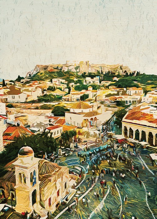 Πίνακας όντρα Πλακέ Ζωγραφική - Athens Πίνακας όντρα Πλακέ Ζωγραφική - Athens