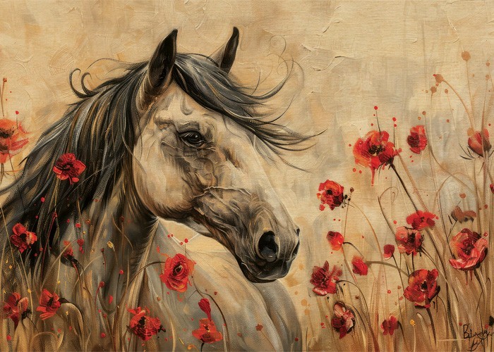 Πίνακας Κόντρα Πλακέ Ζωγραφική - Poppies Πίνακας Κόντρα Πλακέ Ζωγραφική - Poppies
