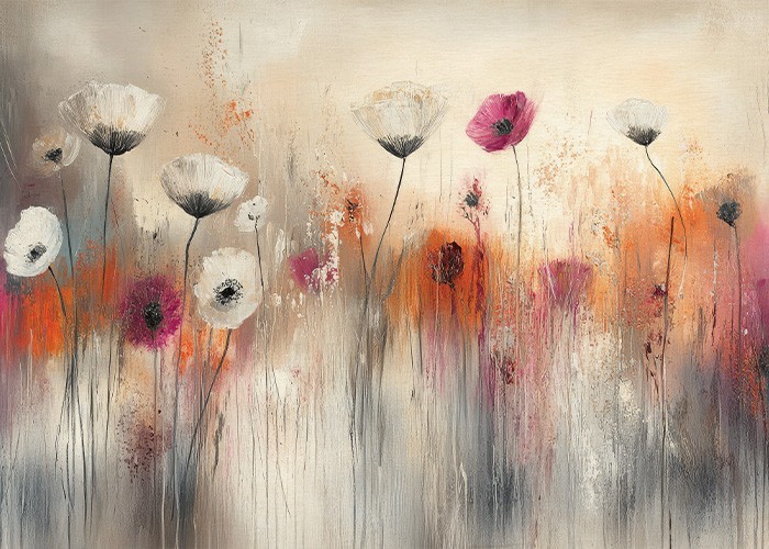 Πίνακας Κόντρα Πλακέ Ζωγραφική - Flowers Πίνακας Κόντρα Πλακέ Ζωγραφική - Flowers