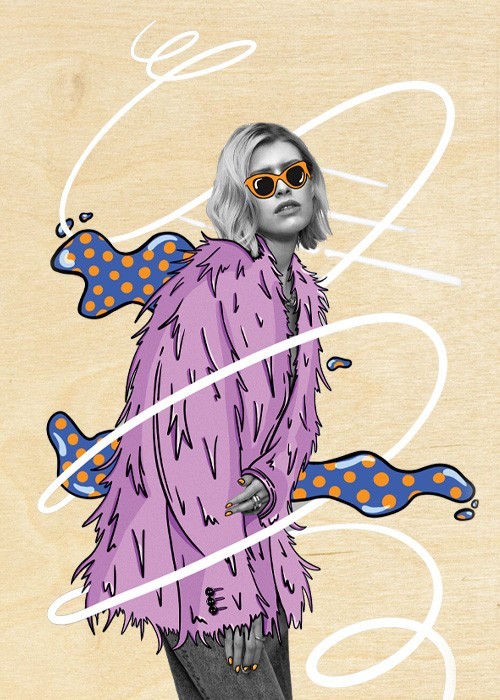 Πίνακας Κόντρα Πλακέ Art - Pop-art Woman Πίνακας Κόντρα Πλακέ Art - Pop-art Woman