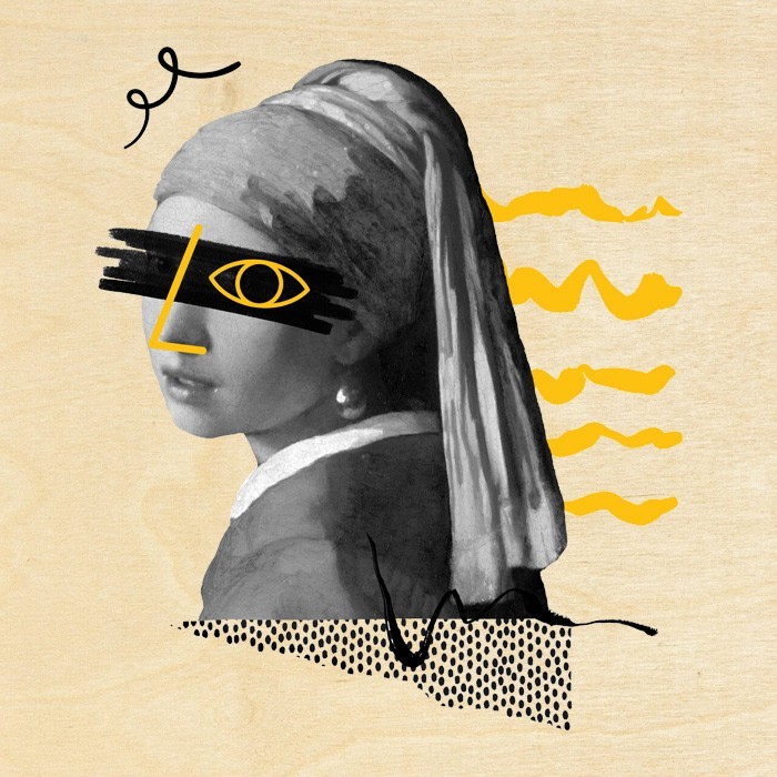 Πίνακας Κόντρα Πλακέ Art - Art Girl With Earring Πίνακας Κόντρα Πλακέ Art - Art Girl With Earring