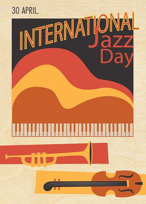 Πίνακας Κόντρα Πλακέ Vintage - Jazz Πίνακας Κόντρα Πλακέ Vintage - Jazz