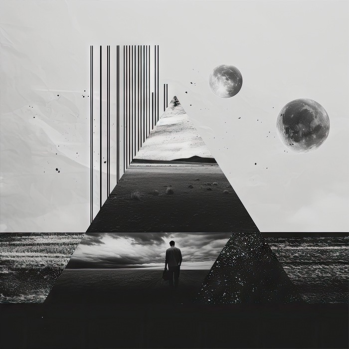 Πίνακας Κόντρα Πλακέ Black n White - Horizon Πίνακας Κόντρα Πλακέ Black n White - Horizon
