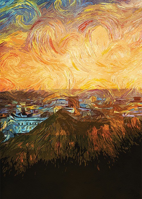 Πίνακας σε Plexiglass Ζωγραφική - Sunrise Πίνακας σε Plexiglass Ζωγραφική - Sunrise
