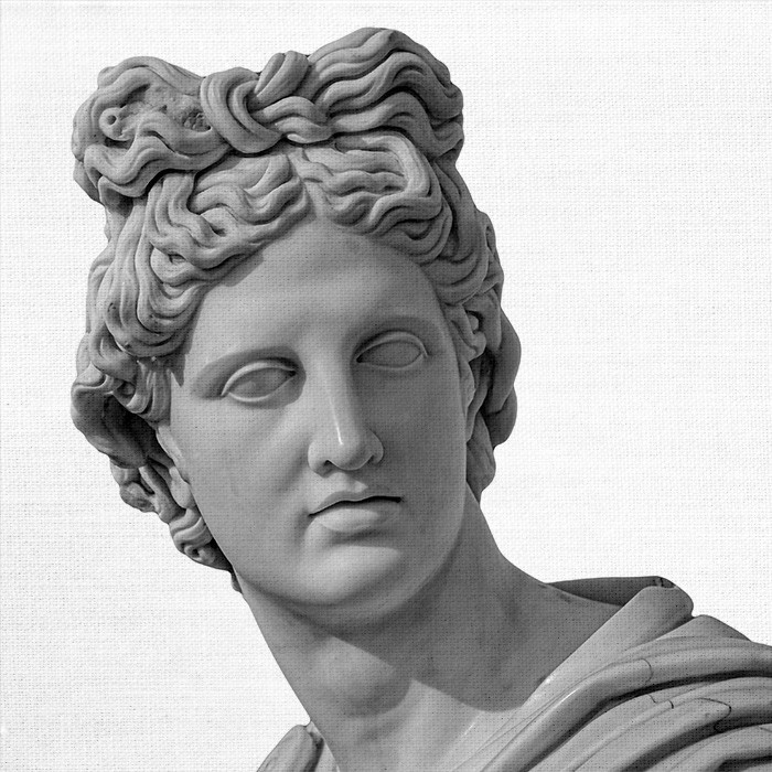 Vintage Πίνακες – Άγαλμα του Απόλλωνα