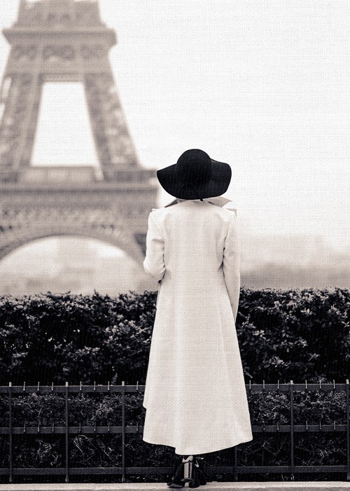 Vintage Πίνακες – Γυναίκα στο Παρίσι 