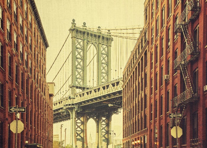 Vintage Πίνακες – Γέφυρα του Μανχάταν 