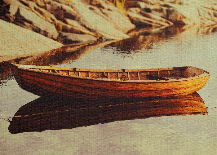 Vintage Πίνακες – Vintage σκάφος κωπηλασίας 