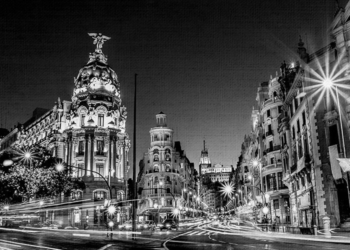 Ασπρόμαυροι Πίνακες – Μαδρίτη τη νύχτα 