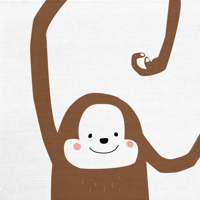 Παιδικά Πίνακας με Γελαστή μαϊμού