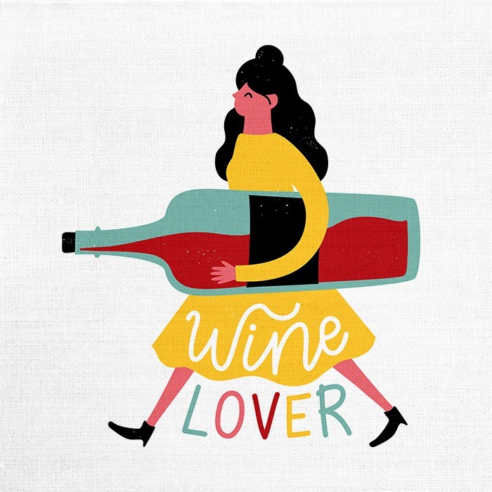 Πίνακας και Wine lover 