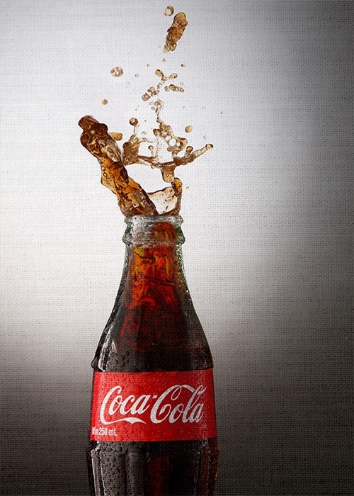 Πίνακας και Μπουκάλι Coca Cola