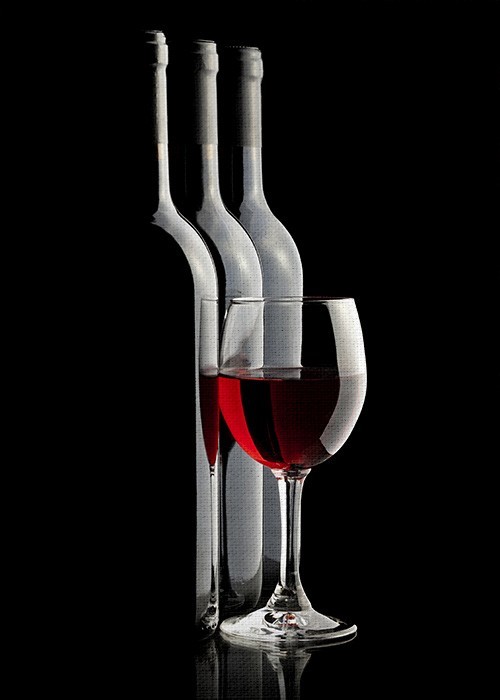 Πίνακας «Bottle of Red Wine»
