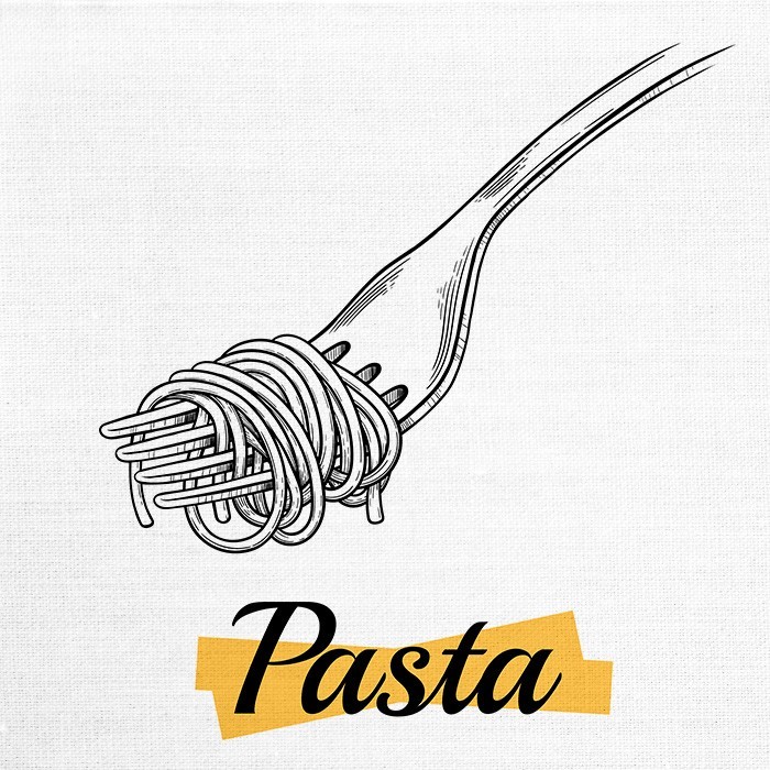 Πίνακας «Illustration pasta art»