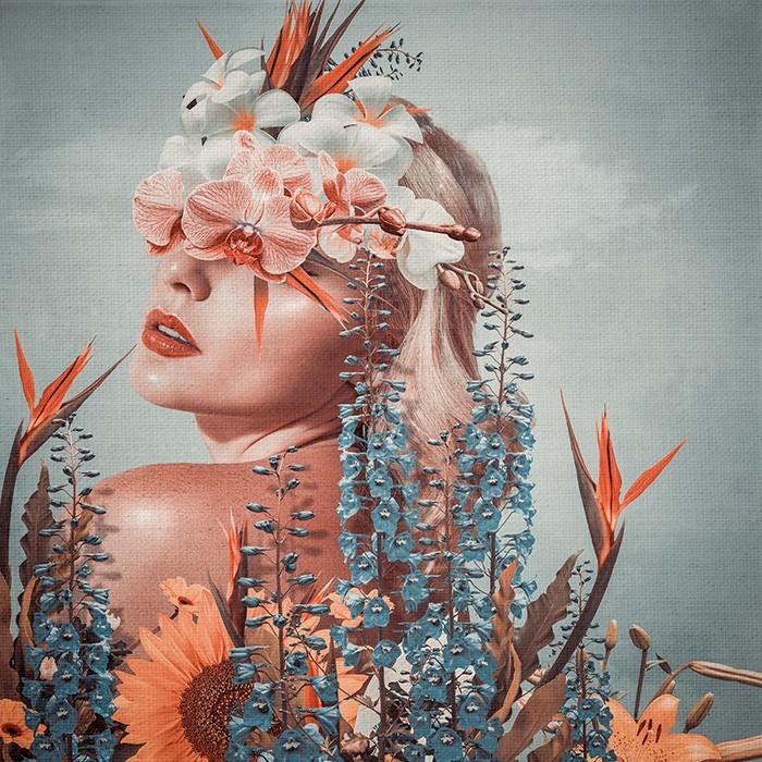 Art photos Πίνακες και Γυναίκα με λουλούδια