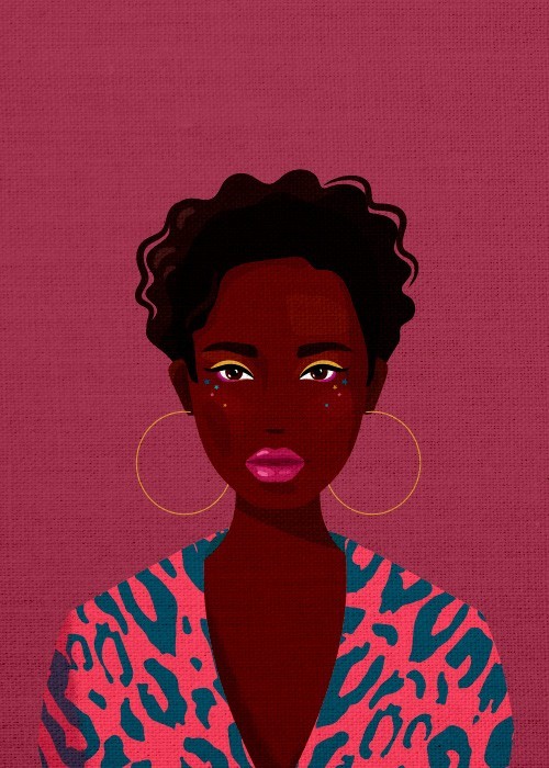 Art photos Πίνακες με Afro portrait