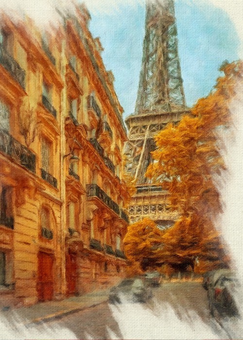 Παρίσι Πίνακας με τον  πύργο του Αιφελ  