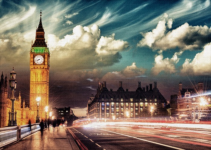 Λονδίνο Πίνακας με το Ρολόι του Big Ben