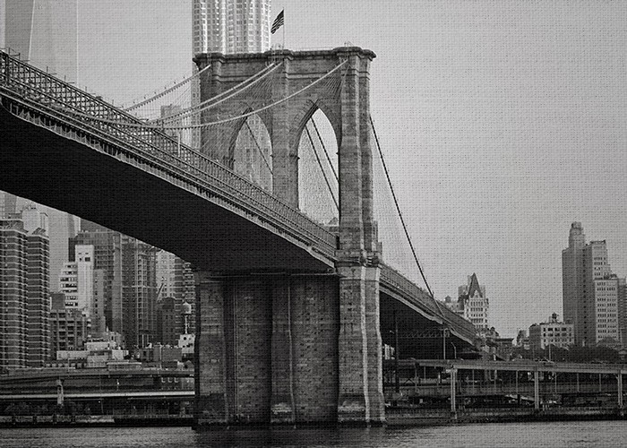 Πόλη Πίνακας με τη Νέα Υόρκη - Brooklyns bridge