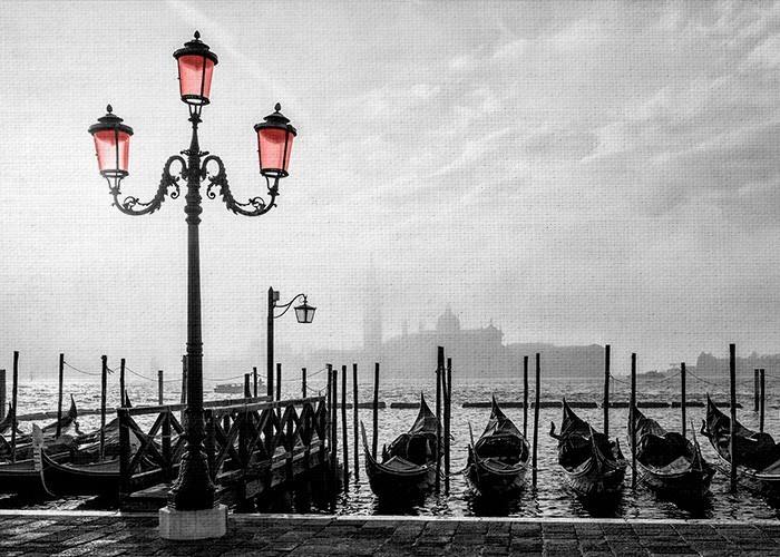Πίνακας με Γόνδολες στην πόλη  Βενετία