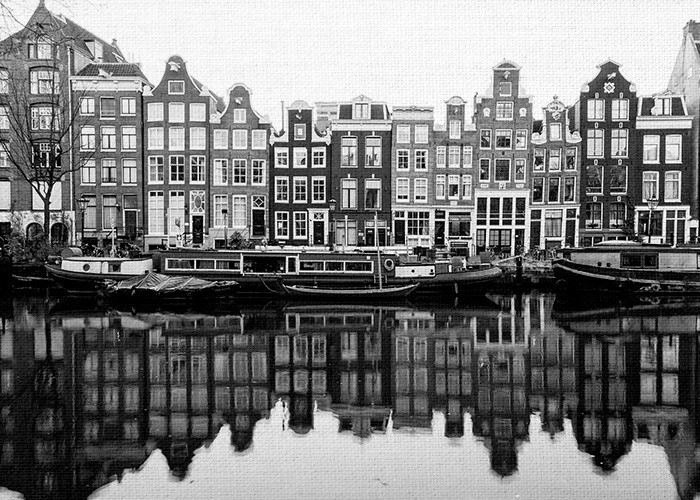 Πίνακας με Κανάλι στην πόλη Άμστερνταμ