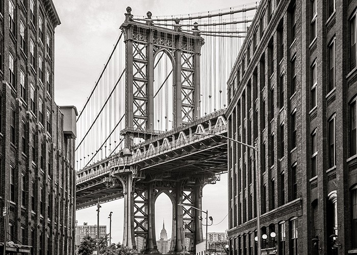 Πίνακας στη Πόλη Νέα Υόρκη με την Γέφυρα του Μανχάταν