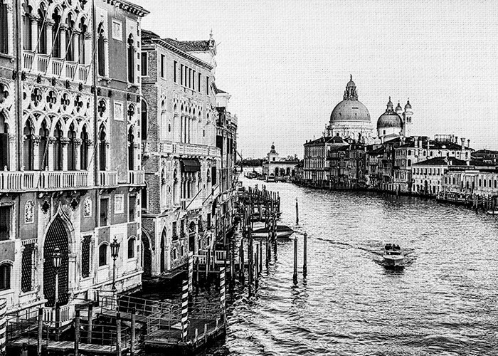 Πίνακας στη Πόλη Βενετία με το Μεγάλο Κανάλι