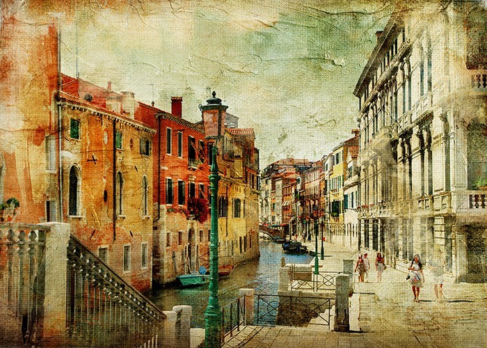 Πίνακας με τη Ρομαντική πόλη της Βενετίας