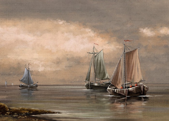 Ζωγραφική Πίνακας με Θαλάσσιο τοπίο